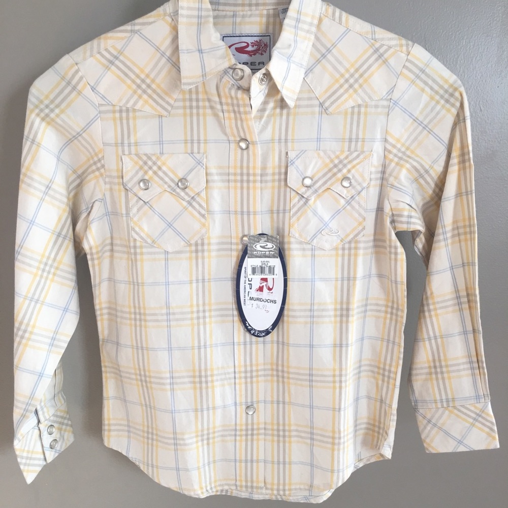 Girls Roper long sleeve button down shirt